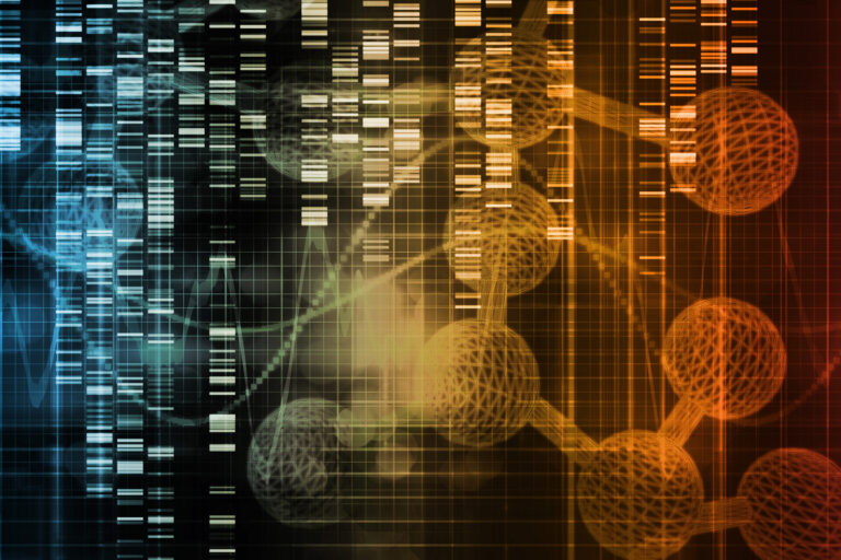 Genetic Engineering as a Science Concept Art