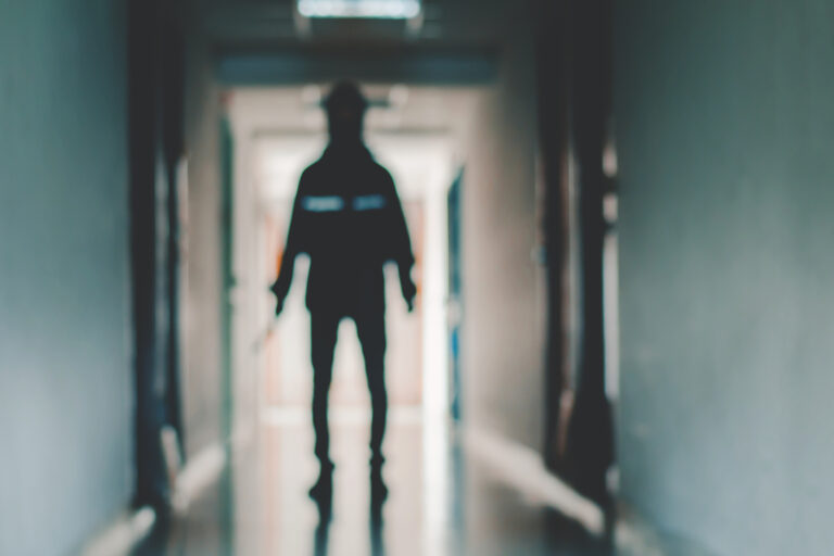 Blurred Image Of Murder, Kill And People Concept – Criminal Or M