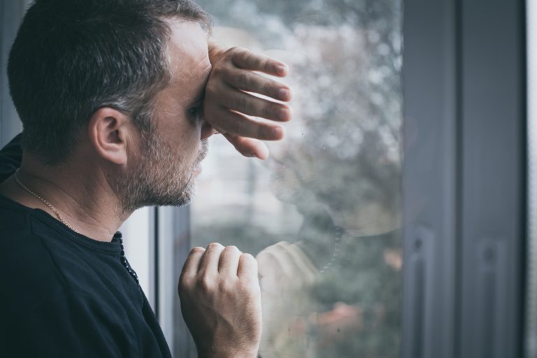 Portrait One Sad Man