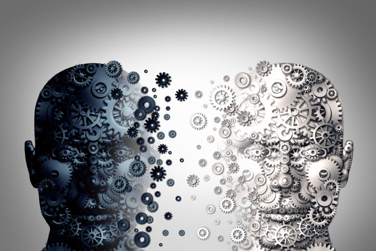 Bipolar Brain Disorder And Mental Health Function Concept As A H